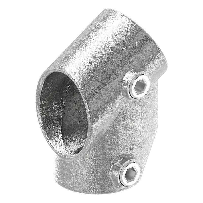 Raccord en T, angles de 30° et 60°, pour tube Ø 42,4mm