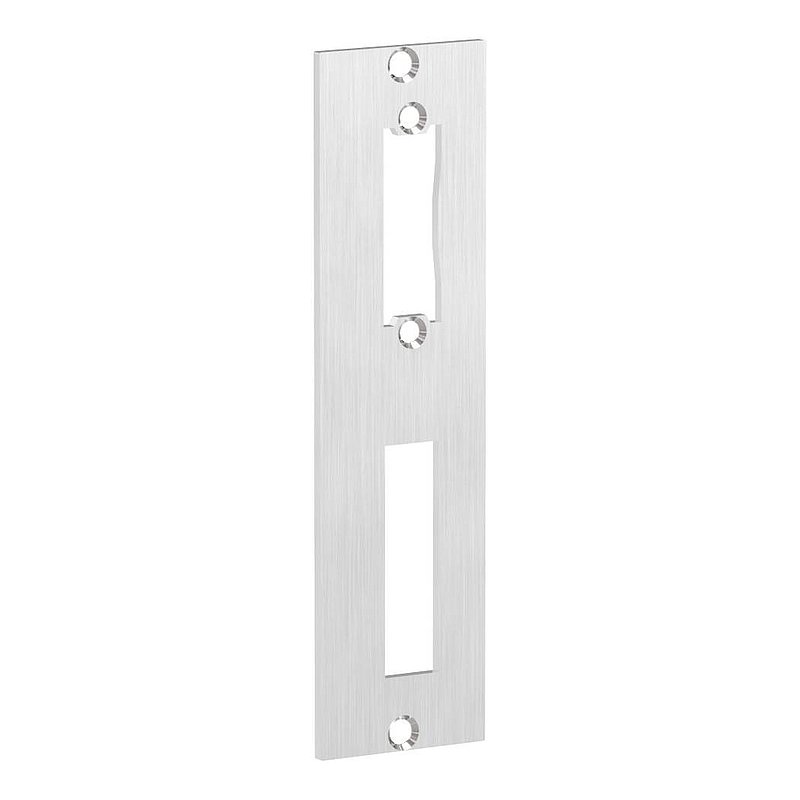 Platine de gâche acier inoxydable 172x46x3,0mm, avec entraxe 72mm, V2A