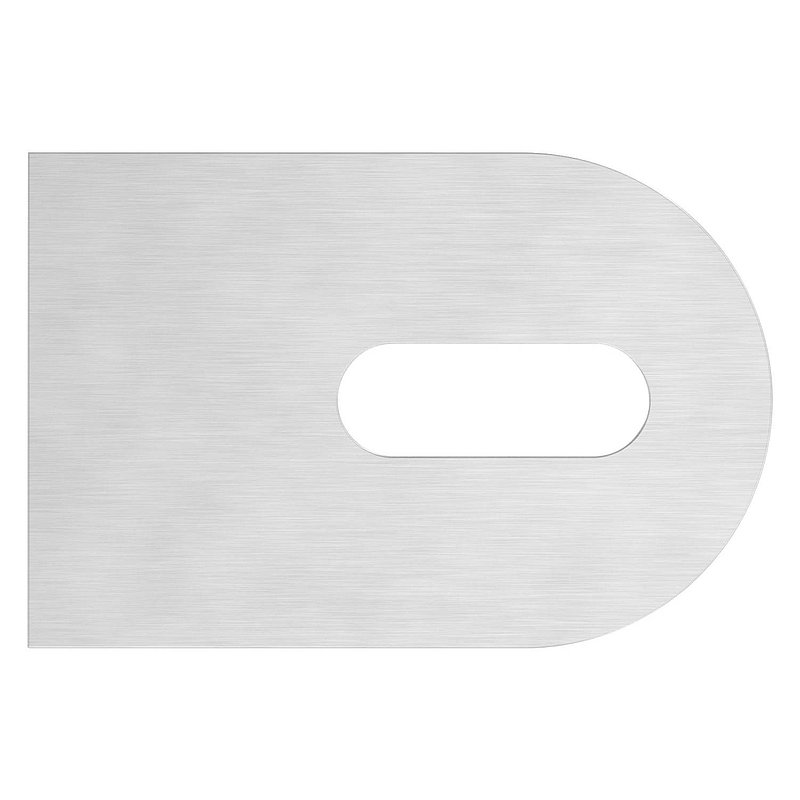 Weld-on bracket, 60x40x6mm, ground, AISI304