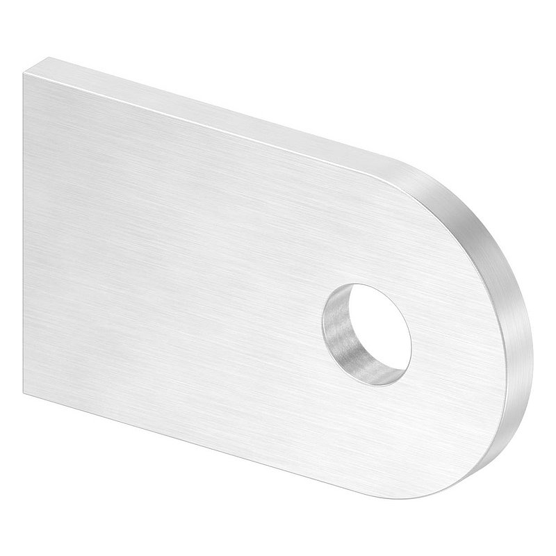 Weld-on bracket, 50x30x4mm, ground, AISI304