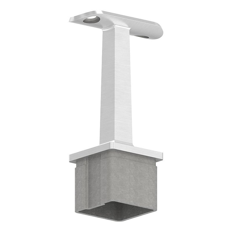 Tube end plug with pin for tube 40x40x2mm, AISI304