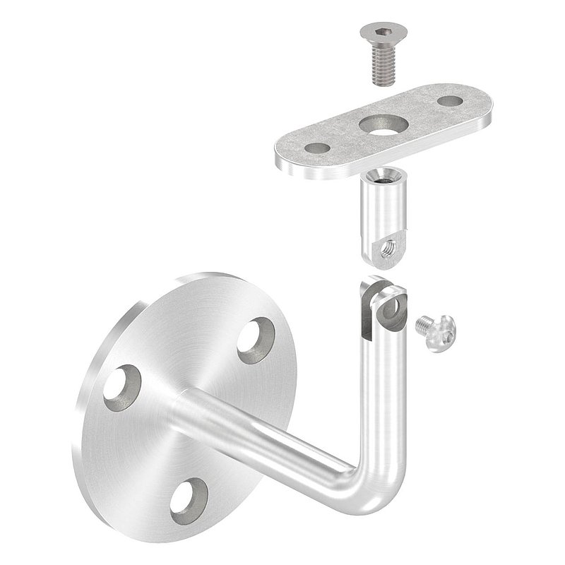 Handlaufhalter mit flacher Halteplatte