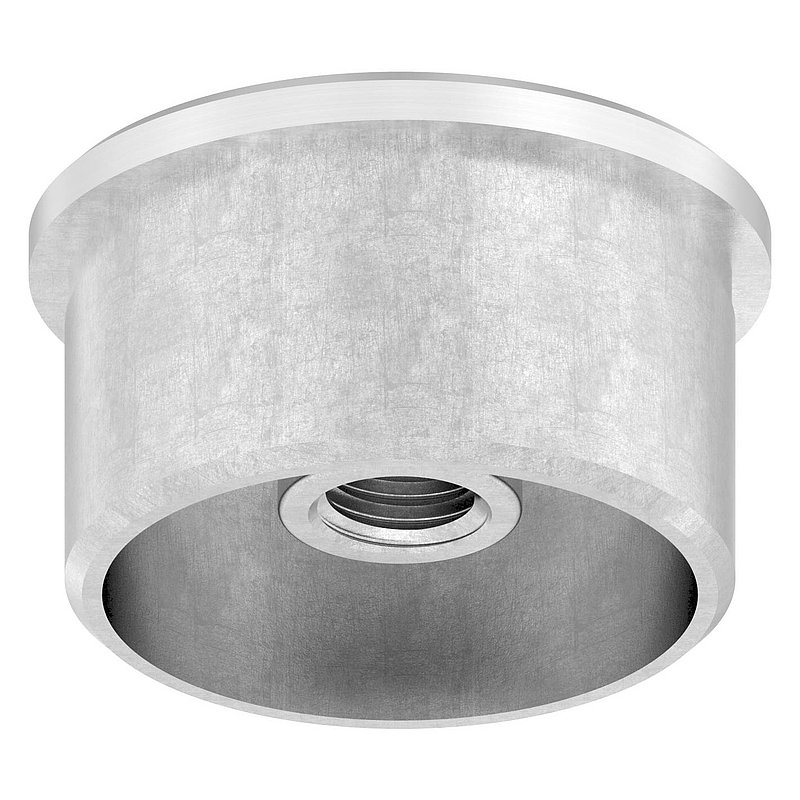 Terminaison de tube à coller avec M10 pour tube Ø 42,4x2,0mm, V2A