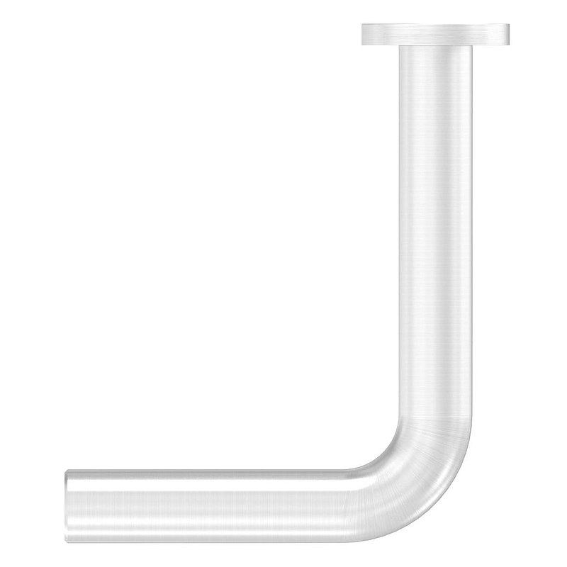 Bracket Ø 12mm with straight handrail connection plate, AISI304