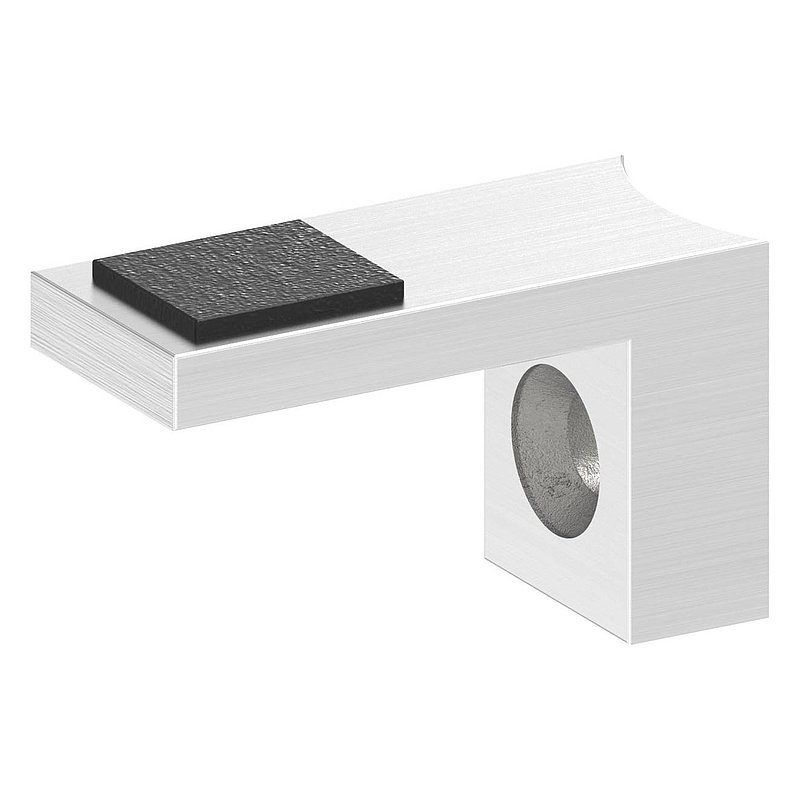 Halteboden mit Anschluss 33,7mm, V2A