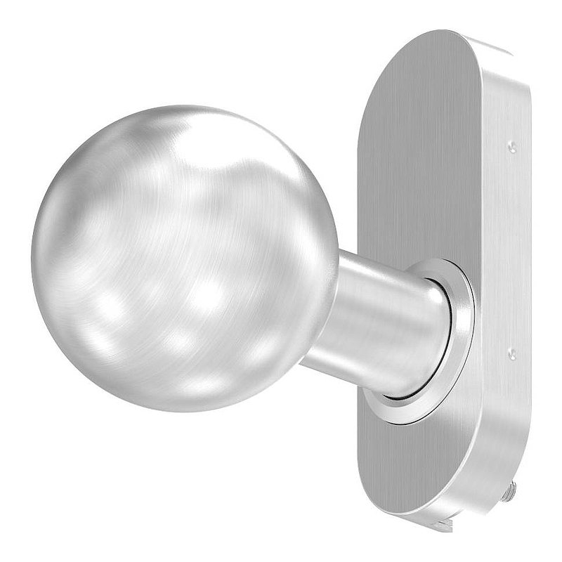Handle knob, Ø 50mm, fixed, AISI304
