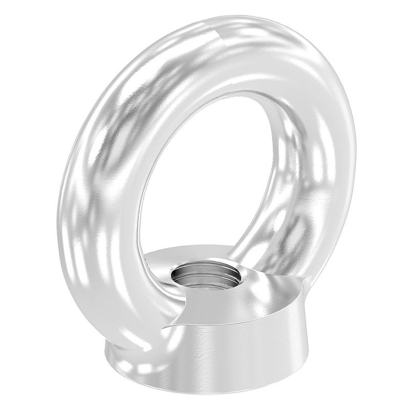 Ringmutter mit Innengewinde 12mm, V4A