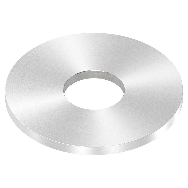 Ankerplatte Ø 100x6mm, mit Rundschliff, V2A