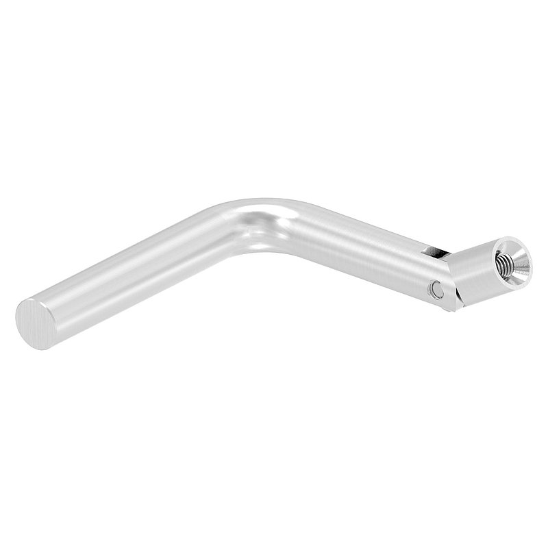 Bracket Ø 12mm, with joint, 90° bent, AISI304