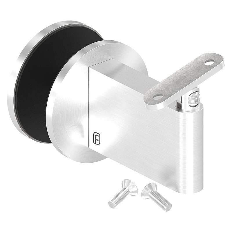 Sensa Design 2, für Rohr 42,4mm, für Montage an Glas, mit Gelenk für Steigung, V2A