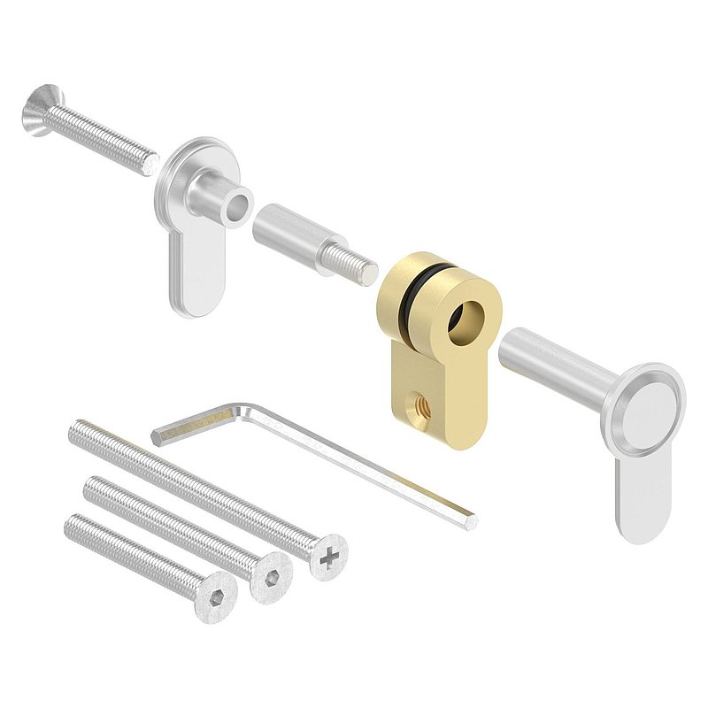 Cylindre aveugle variable pour des épaisseurs de porte de 45 - 95mm