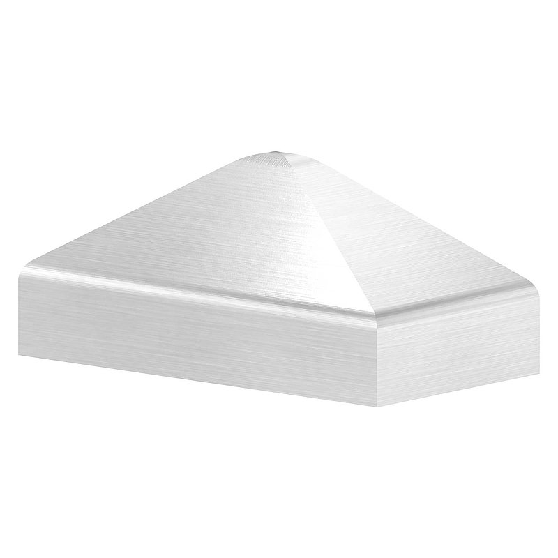 Chapeau pyramidal pour tube rectangulaire 40x20mm, poli, V2A