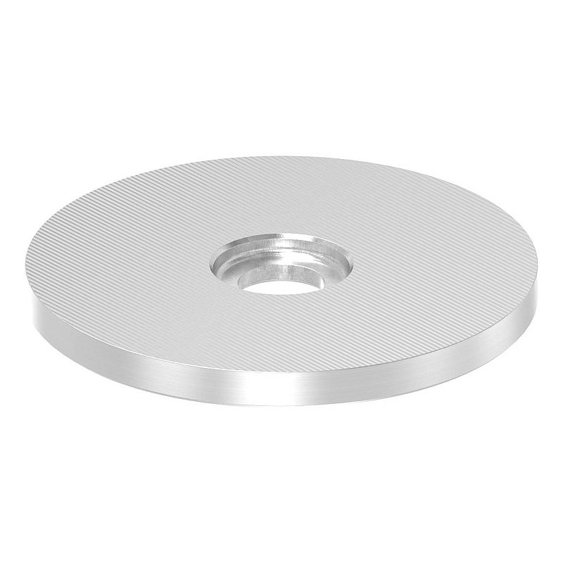 Unterteil für 62mm Glaspunkthalter, t: 5mm, V2A