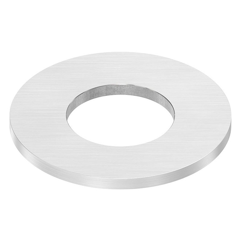 Ankerplatte Ø 100x6mm, mit Längsschliff, V2A