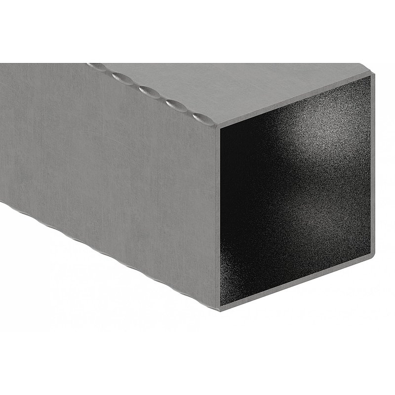 Tube carré 100x100x3,0mm, L : 6000mm, martelé