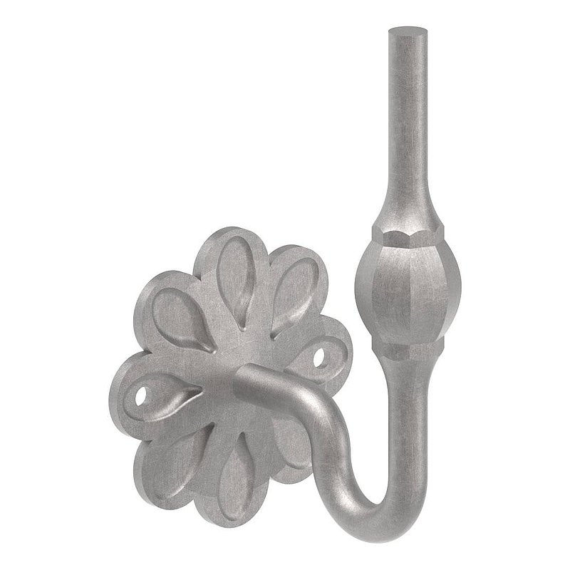 Support de mains courante avec embase ronde Ø93mm, plate