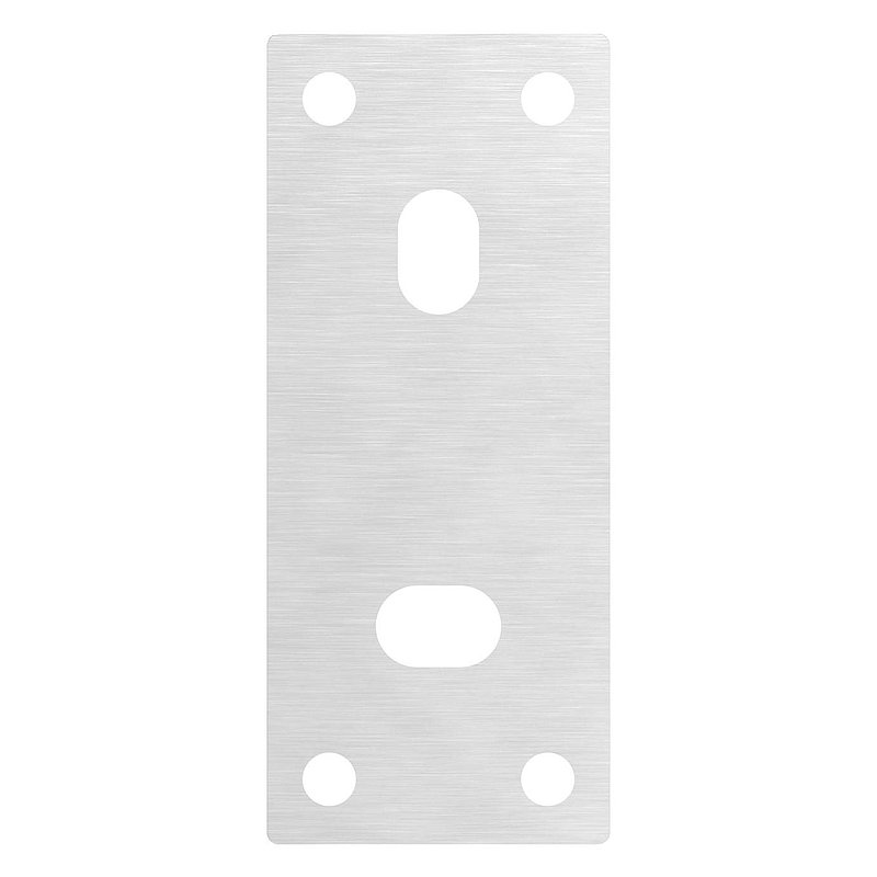 Anchor plate 130x55x8mm, suitable for clamping rings, AISI304