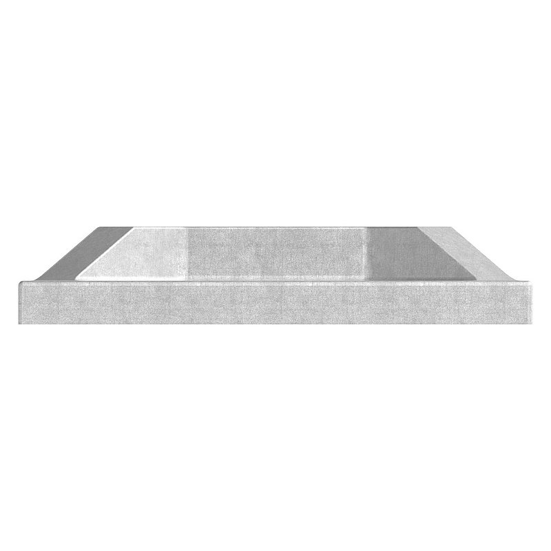 Wall and floor anchor, 100x100x8mm, AISI304