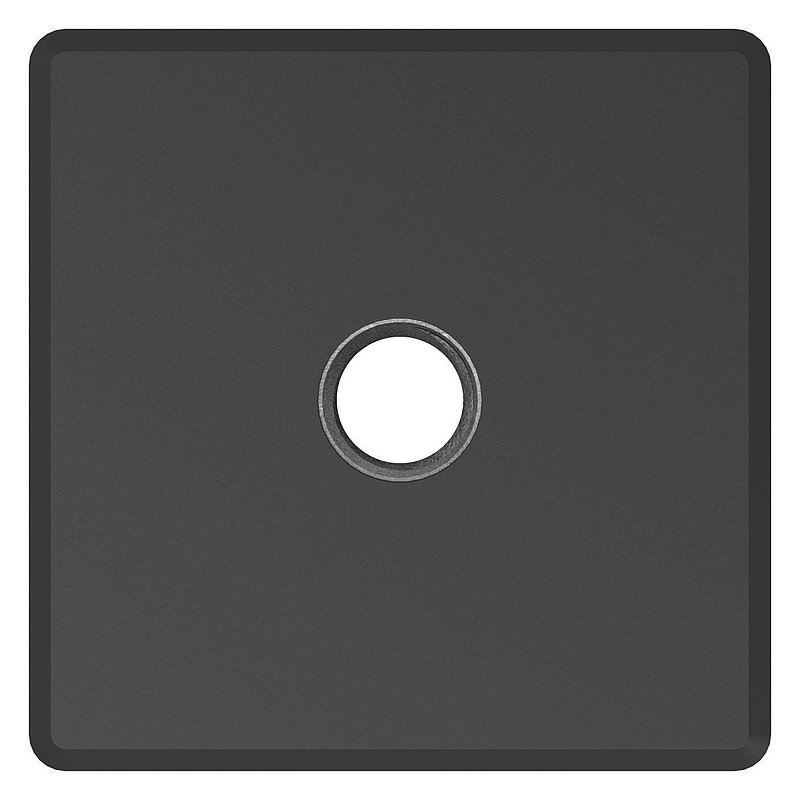 Bouchon plastique pour tube carré 50x50mm avec M10