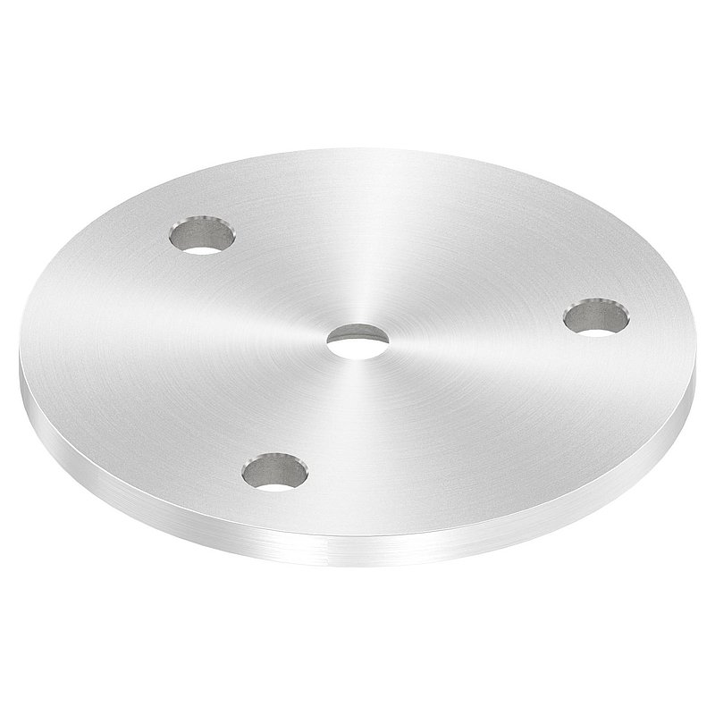 Round plate Ø 70x4mm, with round grinding, AISI304