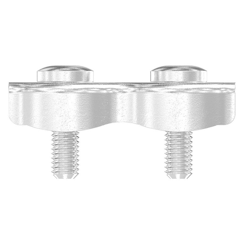 Serre-câble plat double pour câble 4mm, V4A