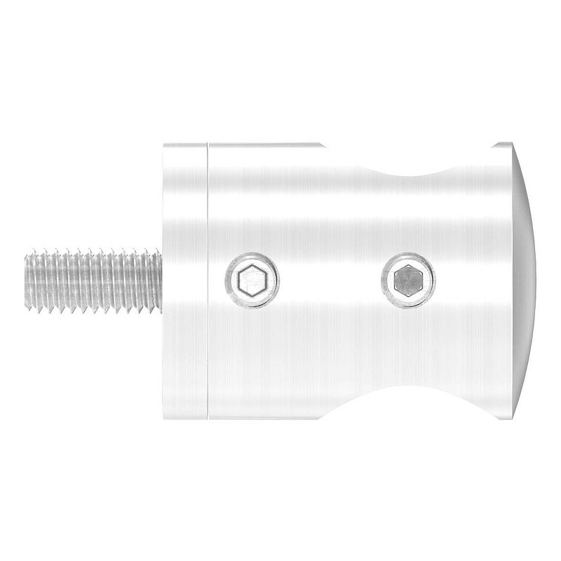 Cross bar holder for straight connection, 16.2 mm hole, AISI304