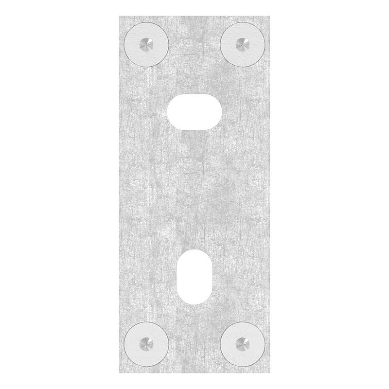 Wall mounting for railing posts 42.4 mm, AISI304