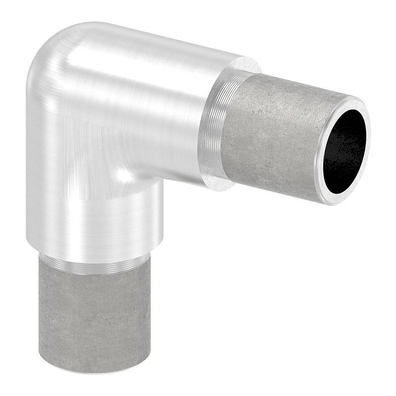 Tube coudé à 90° étroit, pour tube Ø 21,3x2,0mm, V2A