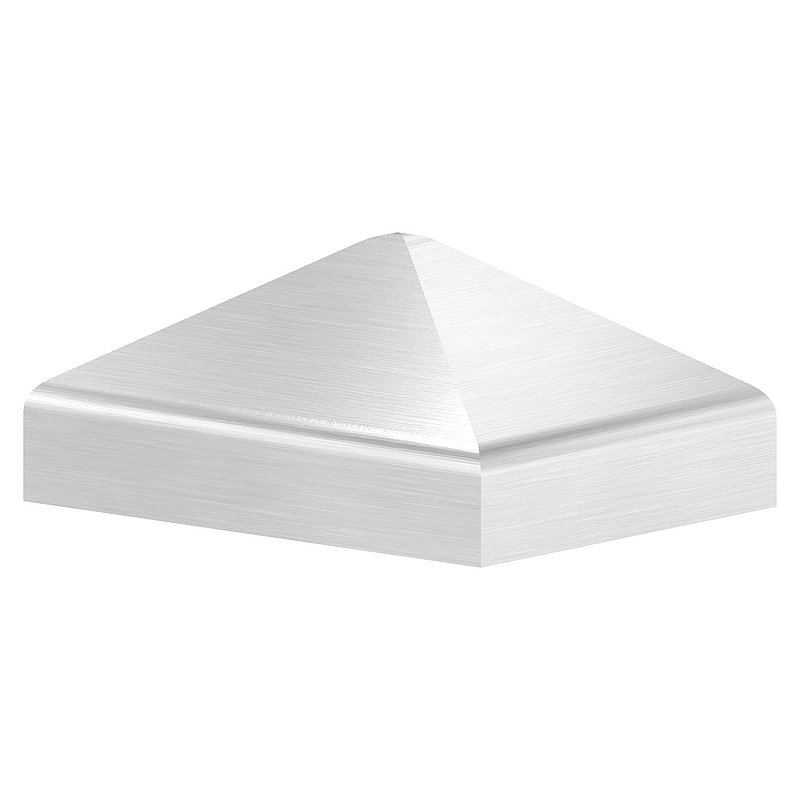 Chapeau pyramidal pour tube rectangulaire 40x30mm, poli, V2A