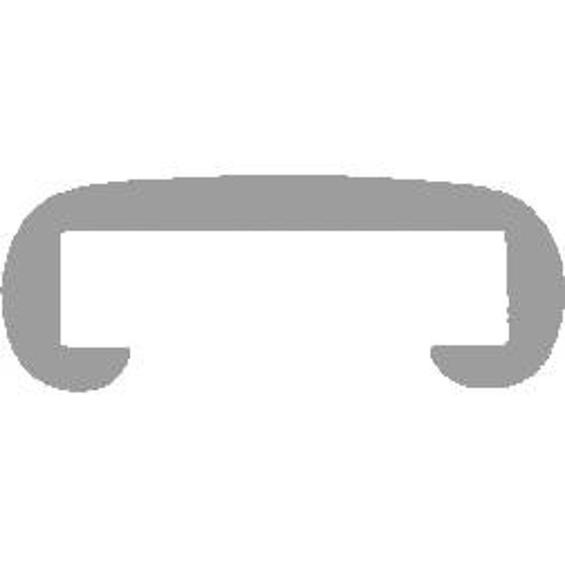 Kunststoffhandlauf für 30x8mm, signalweiß