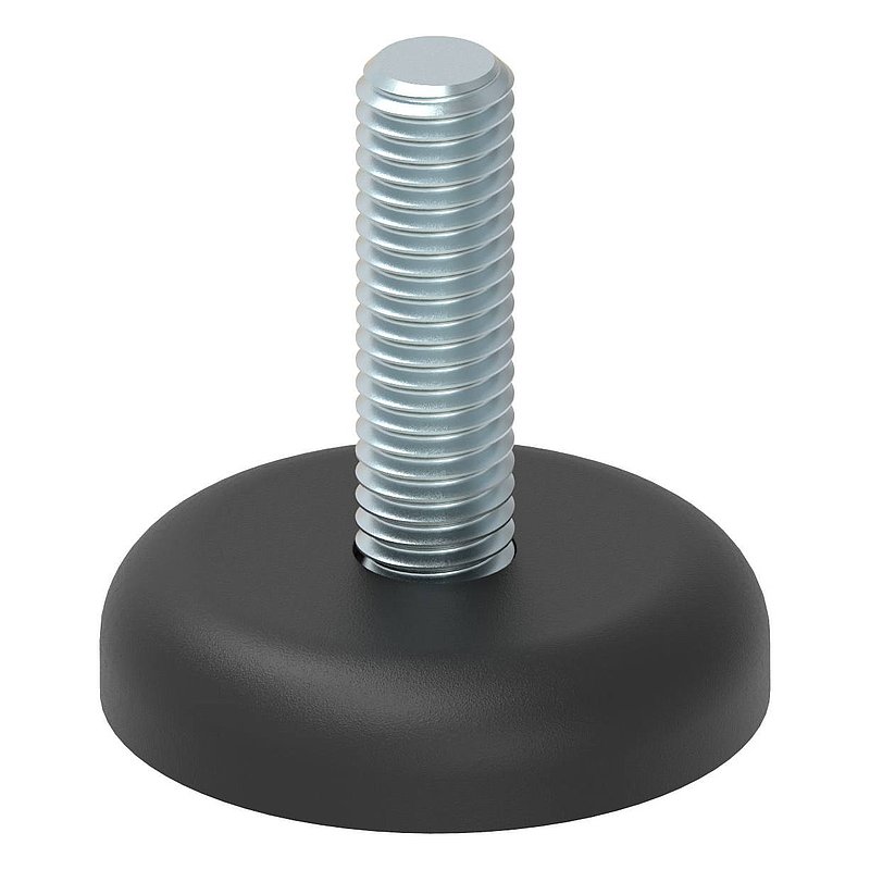 Levelling foot with floor levelling screw M8x30