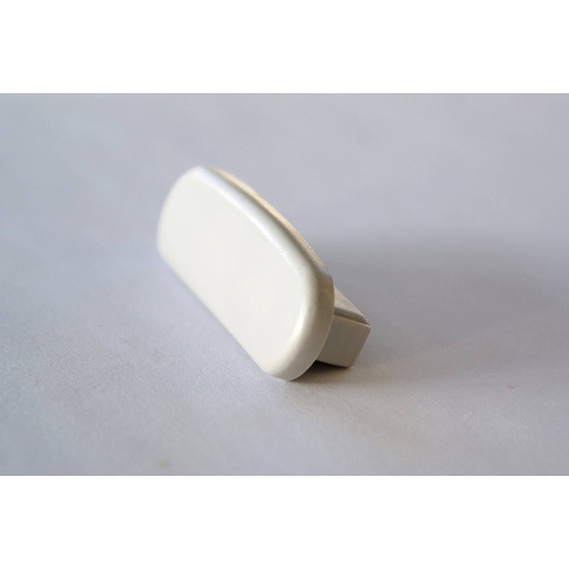 End cap for plastic handrail for 40x8mm, tele grey