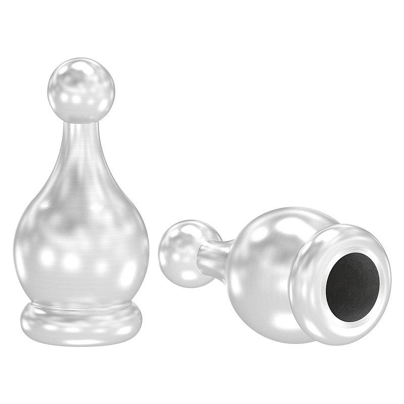 Pointe décorative pour matériau rond de Ø 12mm, V2A