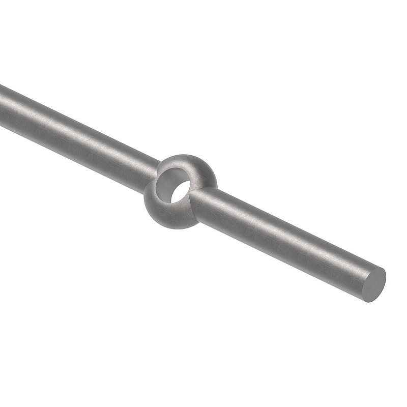 Perforated strip S235JR, 18mm, hole spacing 160mm, 2000mm