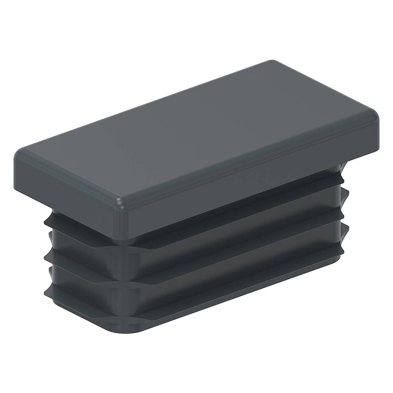 Bouchon plastique pour tube rectangle 40x20mm