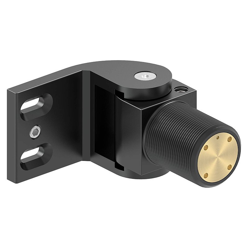 Door hinge 180° self-closing with screw-on stop