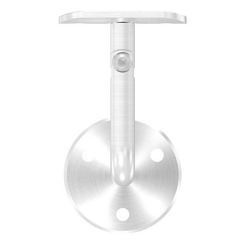 Handlaufhalter mit Gelenk, Handlaufanschlussplatte Rohr 42,4mm (Ronde und Bügel verschraubt), V2A