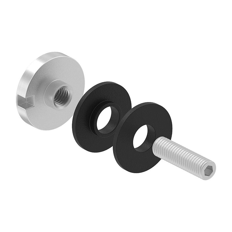 Glaspunkthalter Ø 30mm, passend zu  Brenk-Halter, V4A
