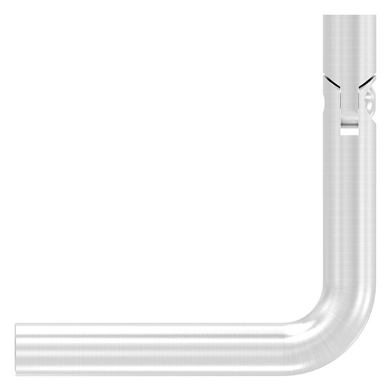 Bracket Ø 12mm, with joint, 90° bent, AISI304