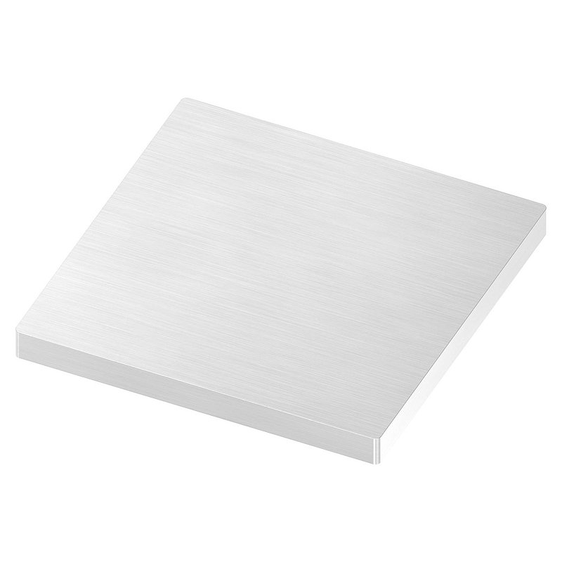 Anchor plate, 120x120x10mm, with longitudinal grinding, AISI304