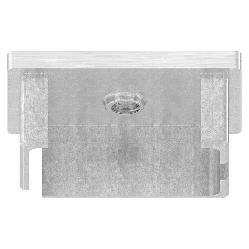 Capuchon à enfoncer, pour tube 60x40x3,0mm, avec taraudage M8, V2A