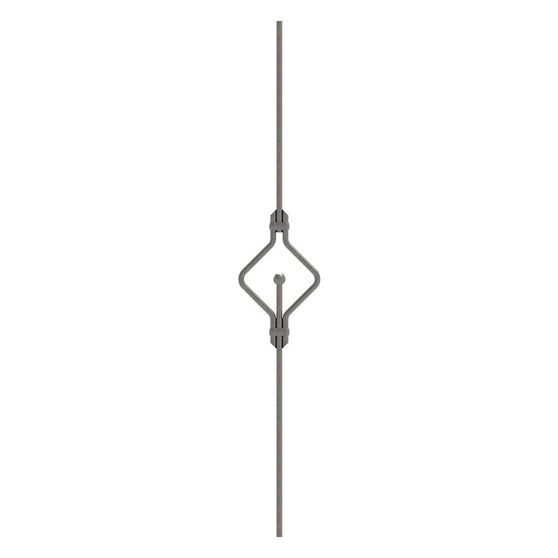 Designstab Ø 12mm, doppelt, H: 1000mm, S235