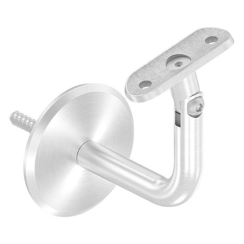 Handlaufhalter mit Gelenk, Handlaufanschlussplatt 42,4mm, V2A