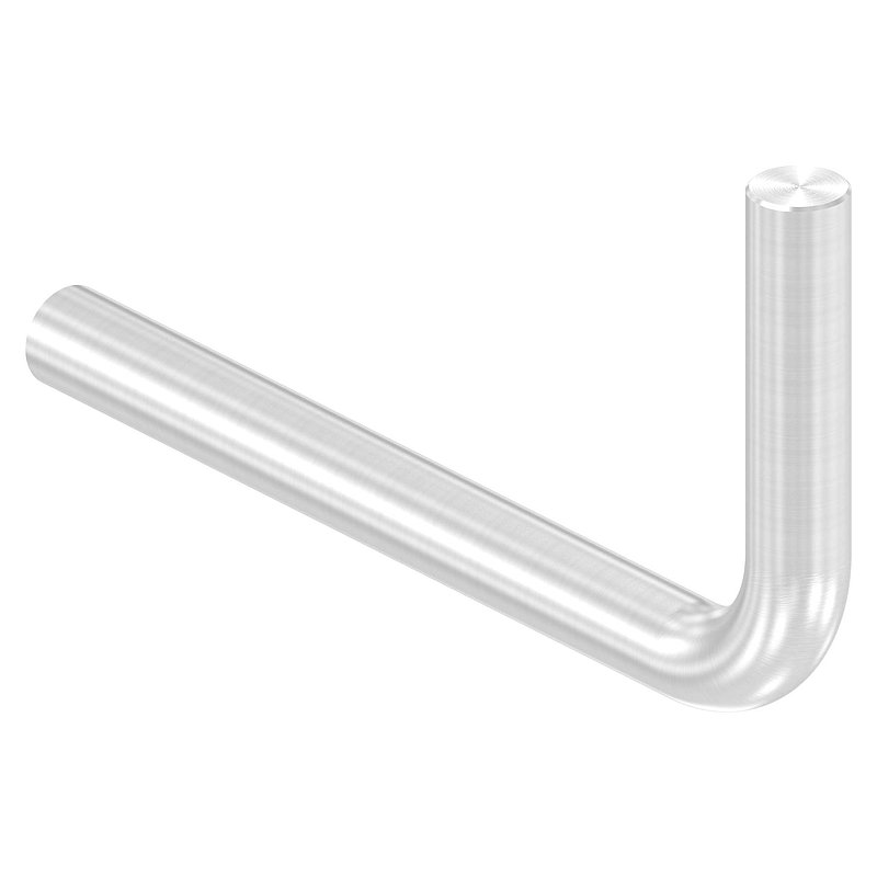 Bracket Ø 14mm, 90° bent, without thread, AISI304