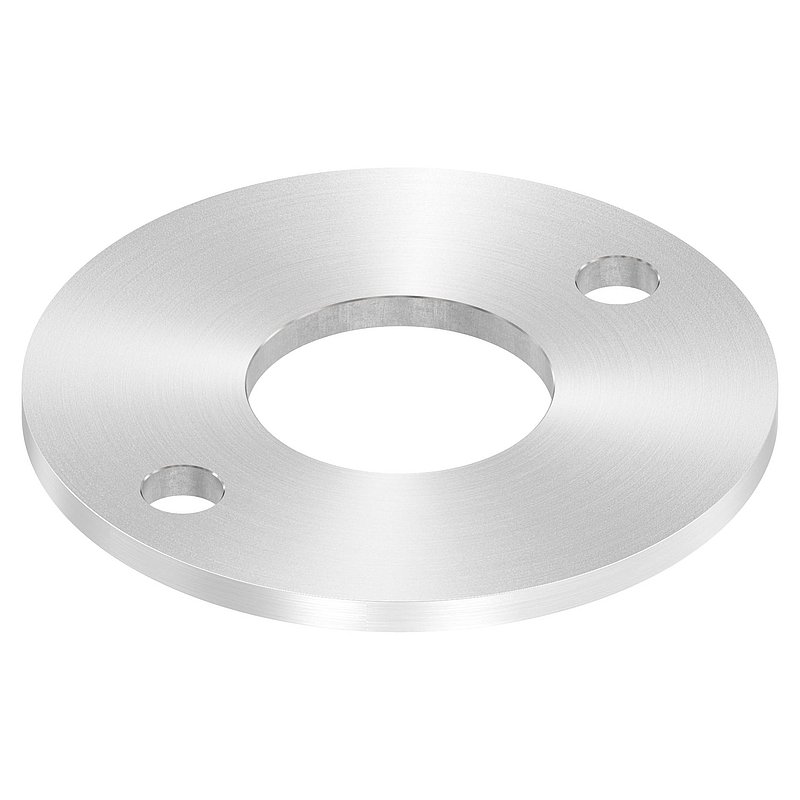 Anchor plate Ø 120x6mm, with round grinding, AISI304