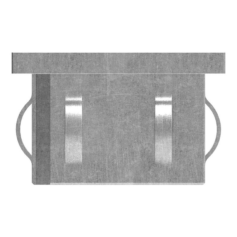 Bouchon en acier, pour tube carré 50x50mm