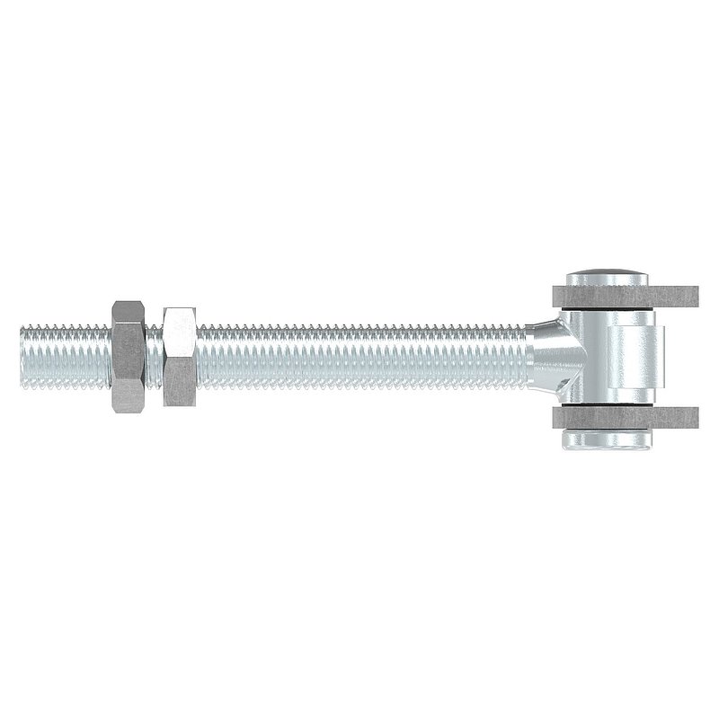 Gate hinge M18, galvanised