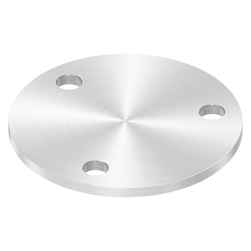 Ankerplatte Ø 120x6mm, mit Rundschliff, V2A