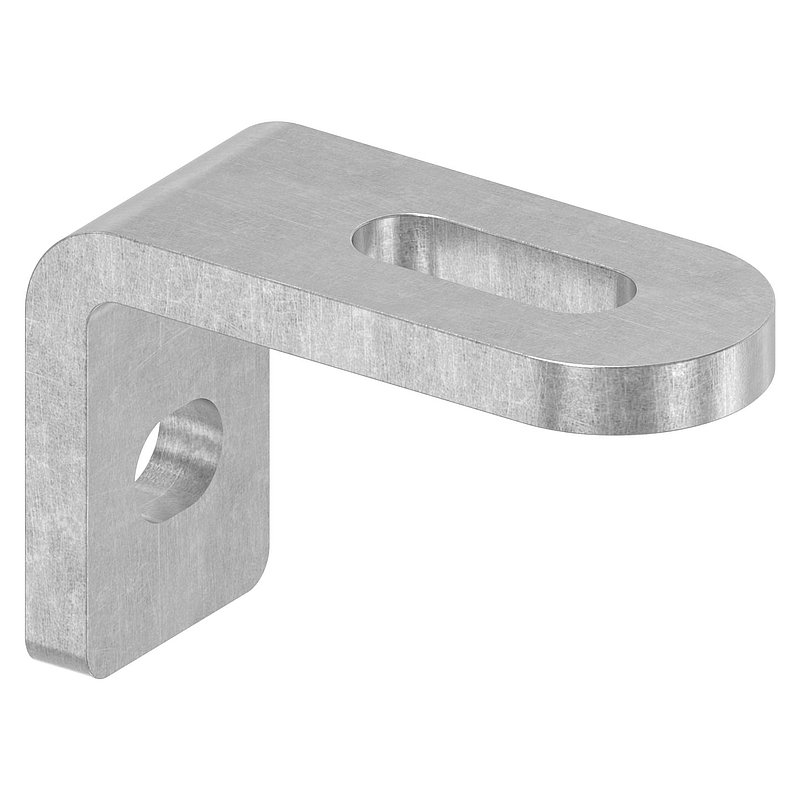 Languette pliée à souder, 60x40x25x6mm