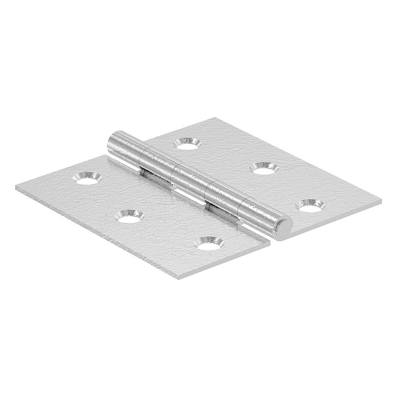 Stainless steel hinge 50x50mm with fixed pin